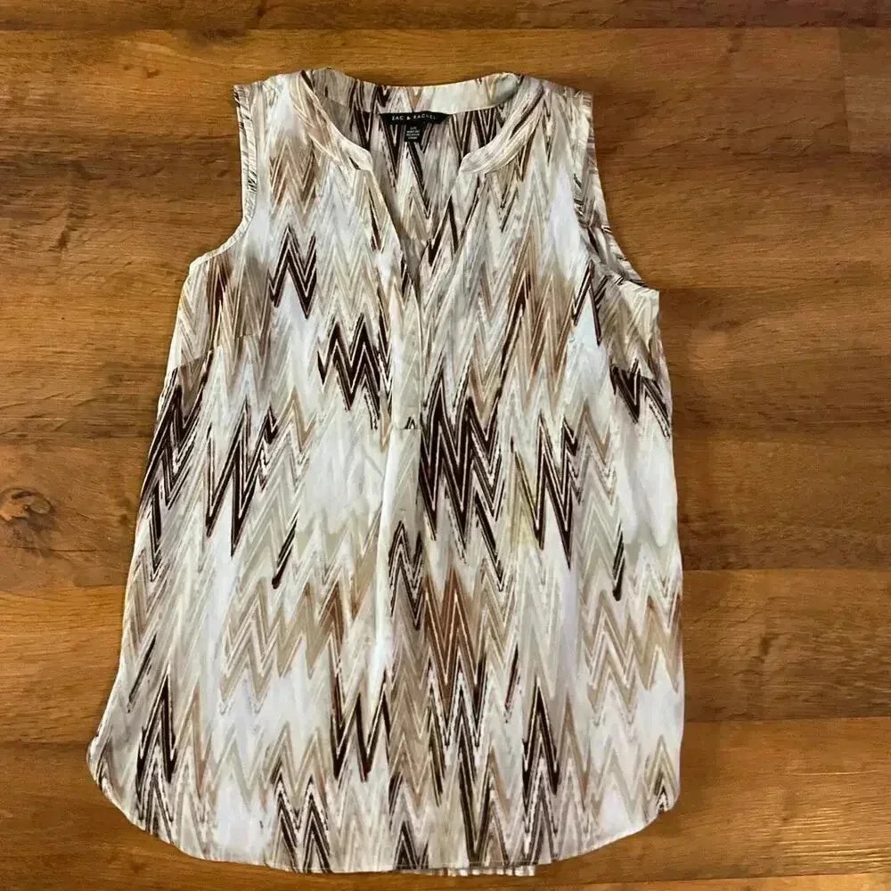 Zac & Rachel Woman Multicolored Flowy Sleeveless Blouse Sz. S